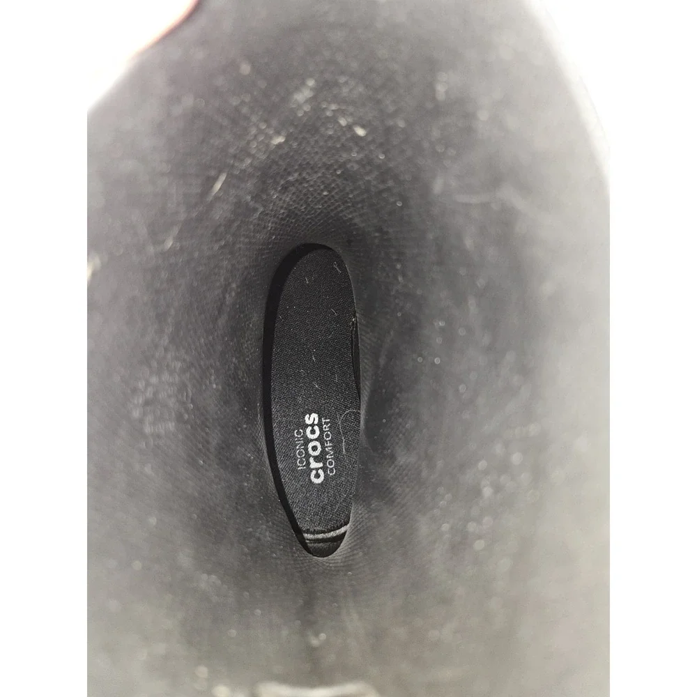 Crocs Classic Rain Boots Women's Size 8 Black Casual Pull on Croslite Waterproof